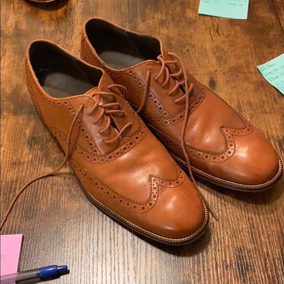 Cole Haan Brown Wingtip Dress shoes - Picture 1 of 7